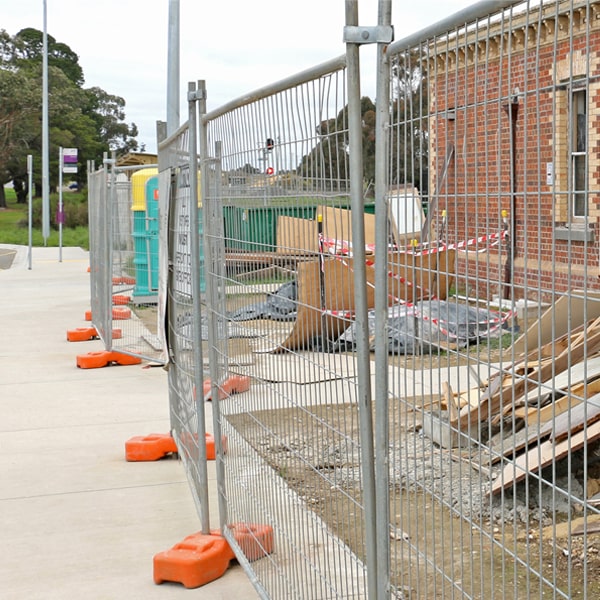 what's the process for arranging the pickup of the temporary fence once my job or even is completed